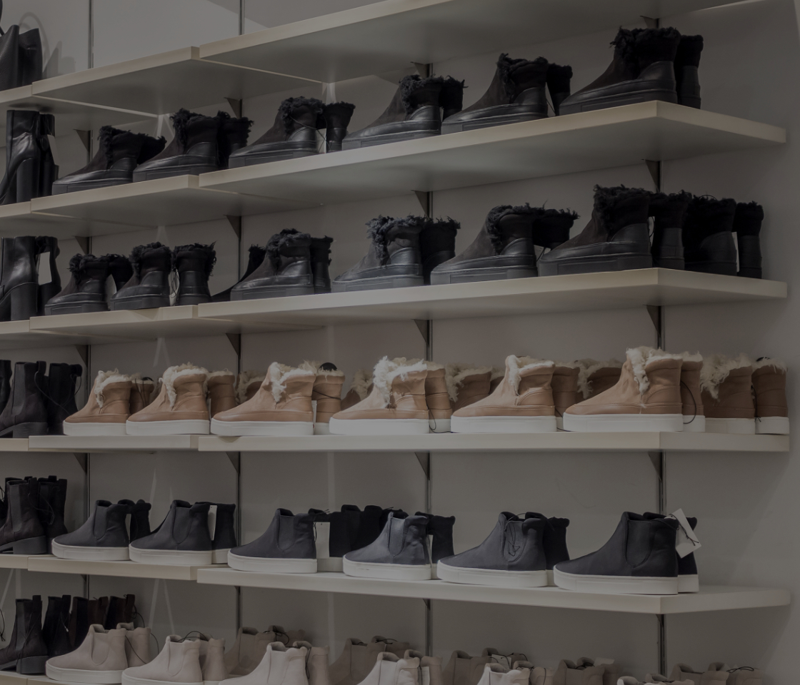 Custom shelving for shoes